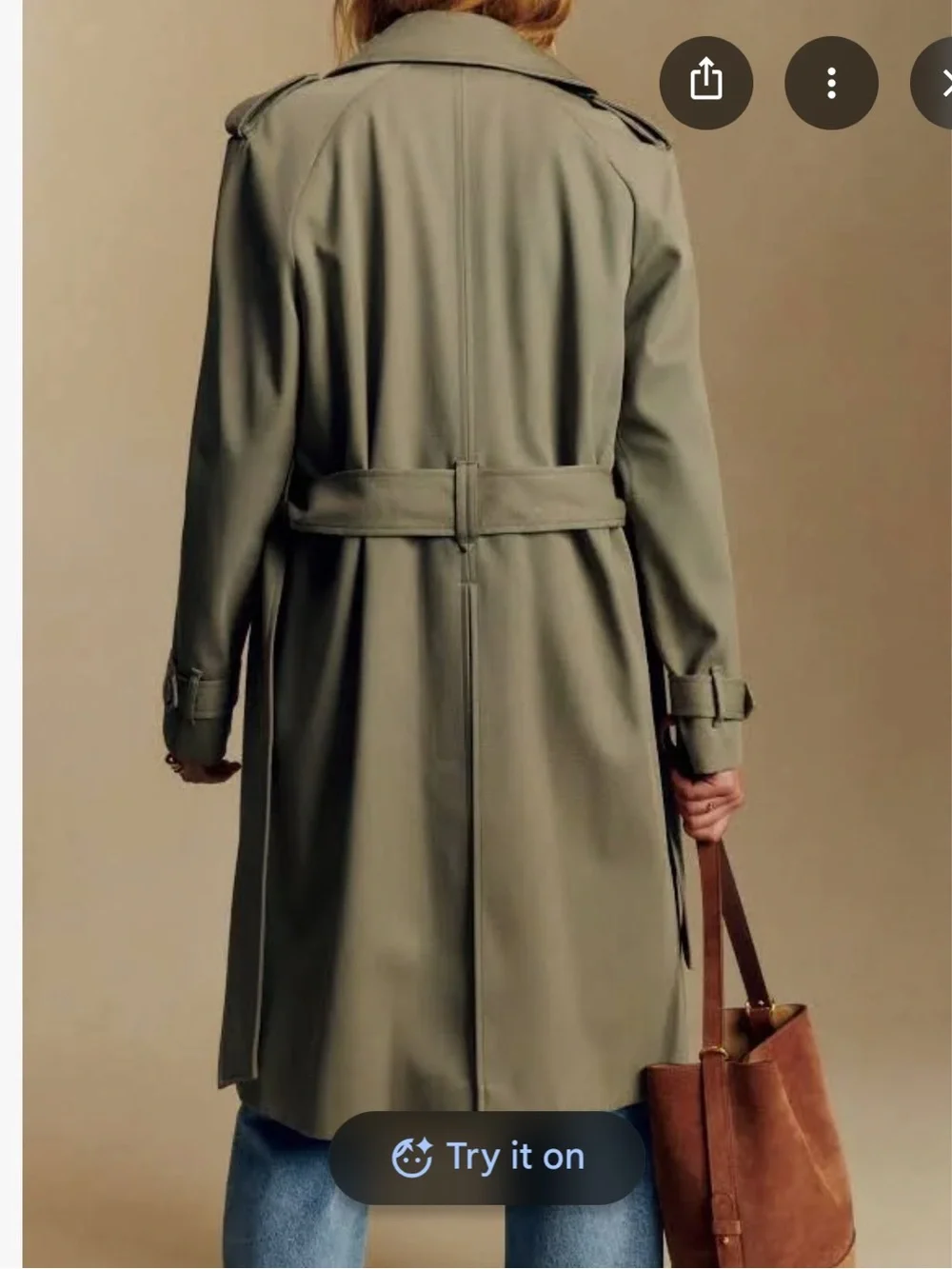 Sezane Scott Trench Coat - Picture 2 of 6